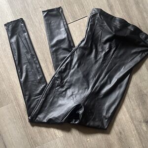 Fashion Nova Black Faux Leather Pants
